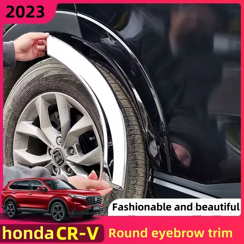 

Car Rear Door Wheel Arch Trim Cover Decorative Anti Friction Strip Exterior Accessory For Honda CR-V CRV CR V 6th Gen 2023 2024