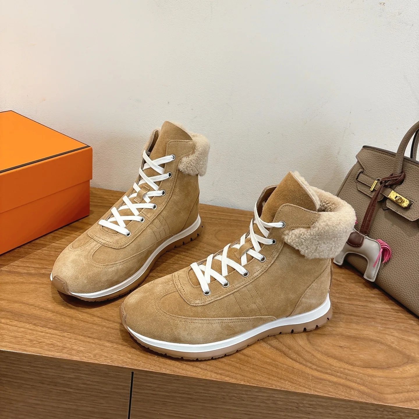 

Hot Sale Couple's matching ankle boots Ankle boots Ankle boots for women Casual shoes Luxe-Design Suede cow leather Size 35-45