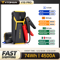 VTOMAN 4500A Power Bank with Car Start Auto Start Portable Charger Jump Starter Power Station Car Battery Charger Booster