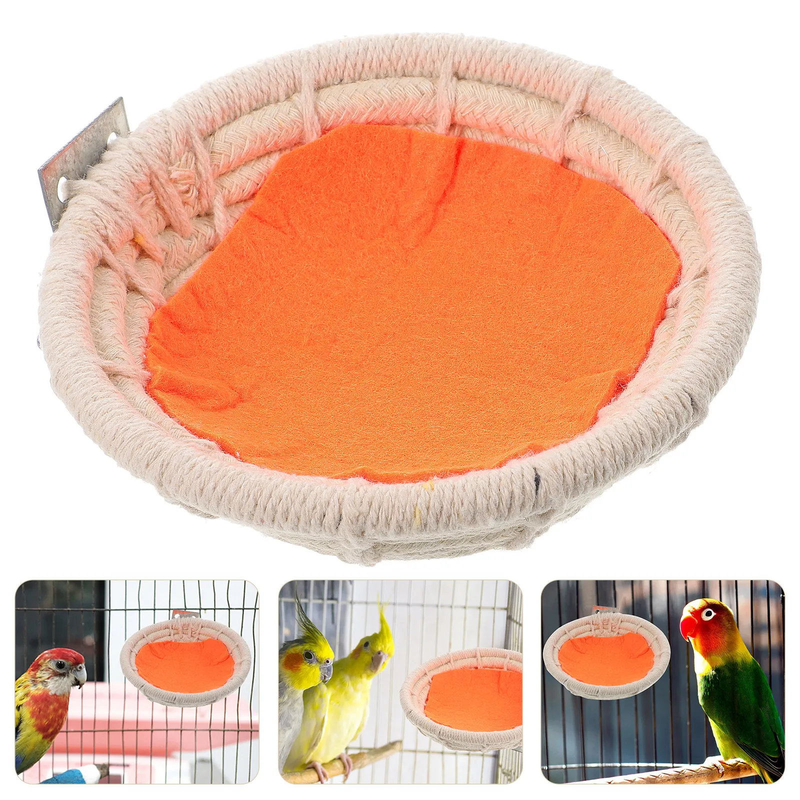 

Гнездо для разведения птиц из хлопка и веревки для мелких попугаев, волнистых попугайчиков, корелл, неразлучников, гнездо для вылупления, теплое гнездо для укладывания гнездышек