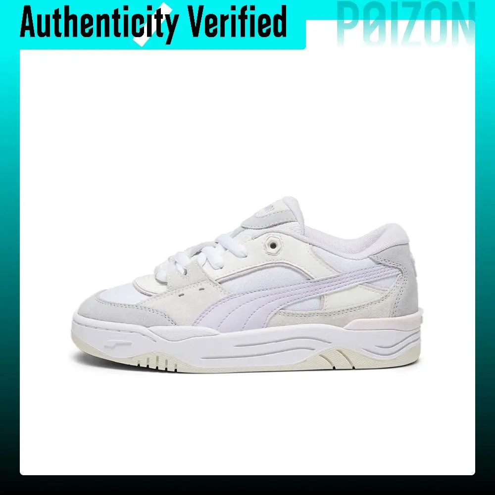 PUMA 180 Corduroy Skate Shoes Unisex Low-top White Light Purple 389267-05