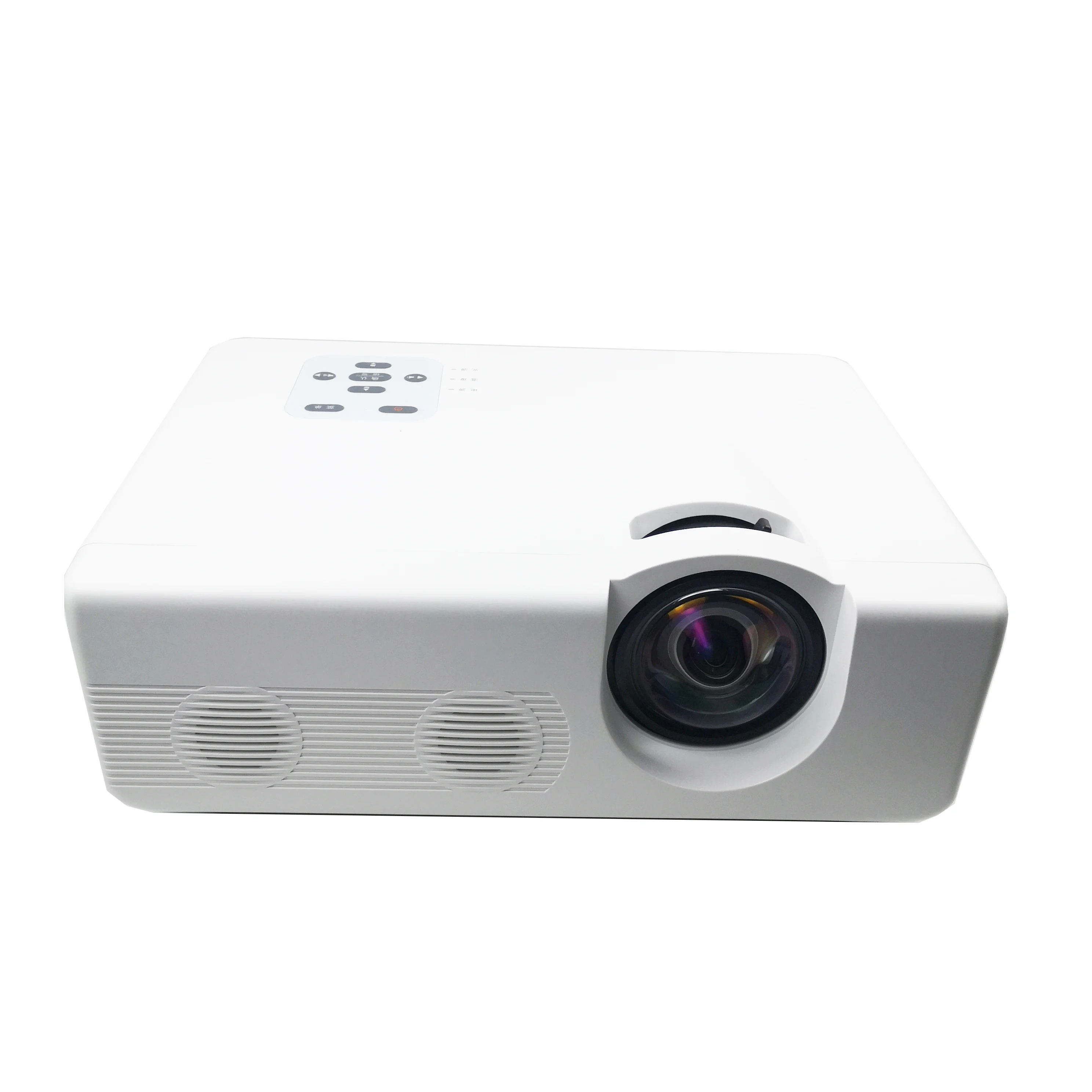 DLP Short Throw WXGA 1080P 3700 Ansi Lumen 3D Projector Maximum 4K Resolution Laser US Plug for Home Business Education