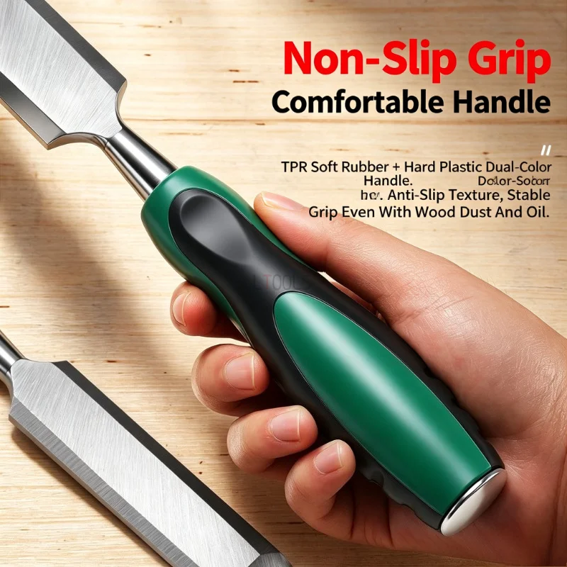 Handle Wood Chisel Pre‑Sharpened Multifunctional Hand Carving Chisel Practical Woodworking Tool for Manual Carving Operation