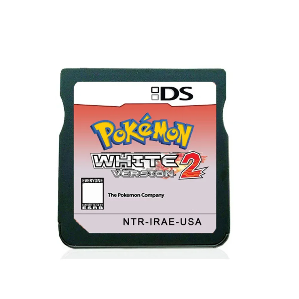 DS Video Game Cartridge (R4 Memory Card Version) Pokemon HeartGold SoulSilver Black White for NDS/2DS/3DS/NDSL