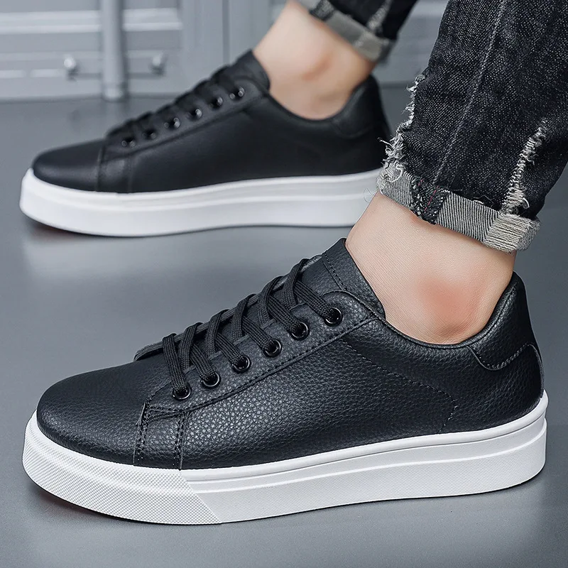 

Men's casual board shoes, Korean-style fashionable and trendy white sneakers, versatile men's shoes for youth sports