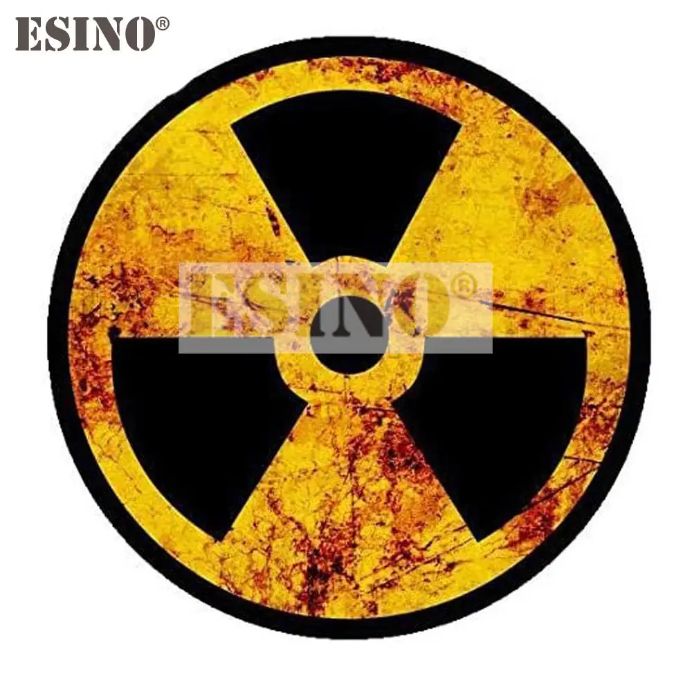 Car Styling Creative Warning Radioactive Nuclear Radiation Rustic Symbol PVC  Waterproof Car Body Sticker Pattern Vinyl Decal