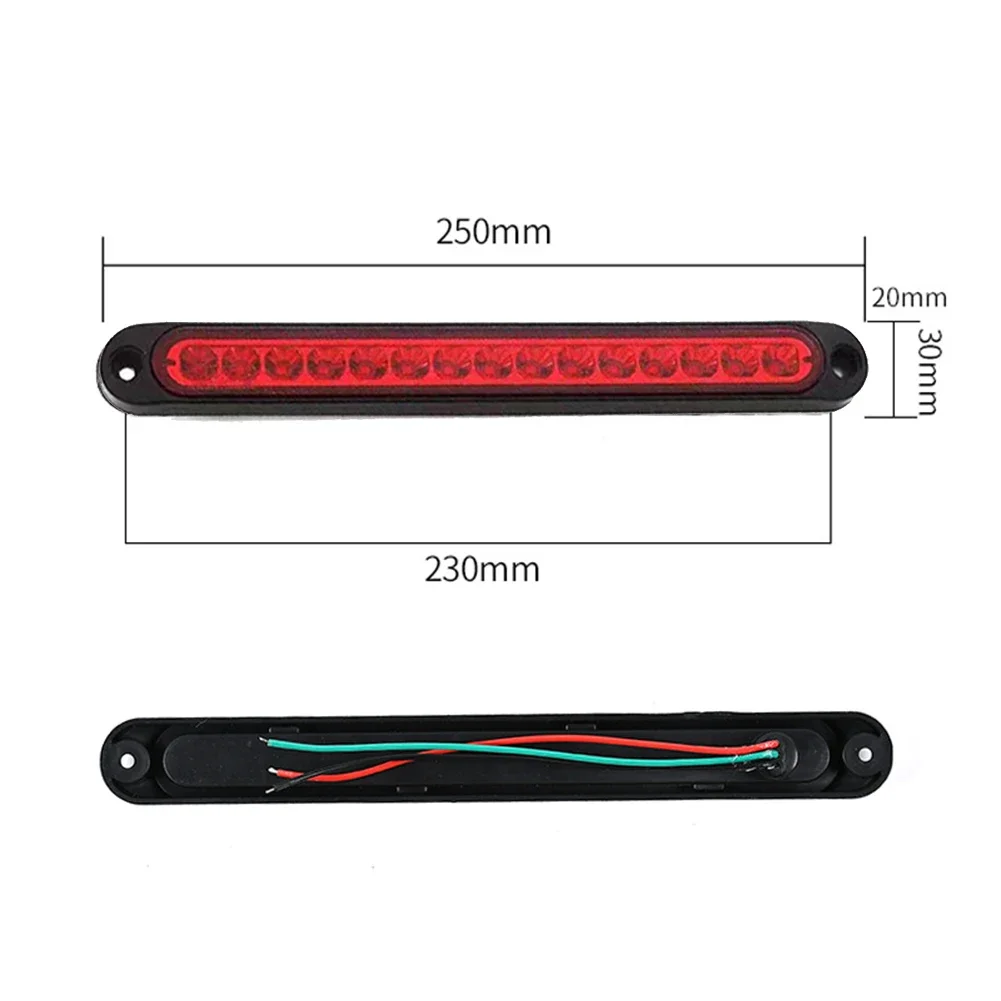 Стоп-сигнал грузовика с высоким креплением для освещения грузовика Герметичный дизайн Водонепроницаемая функция Высокая универсальность Подходит для грузовиков