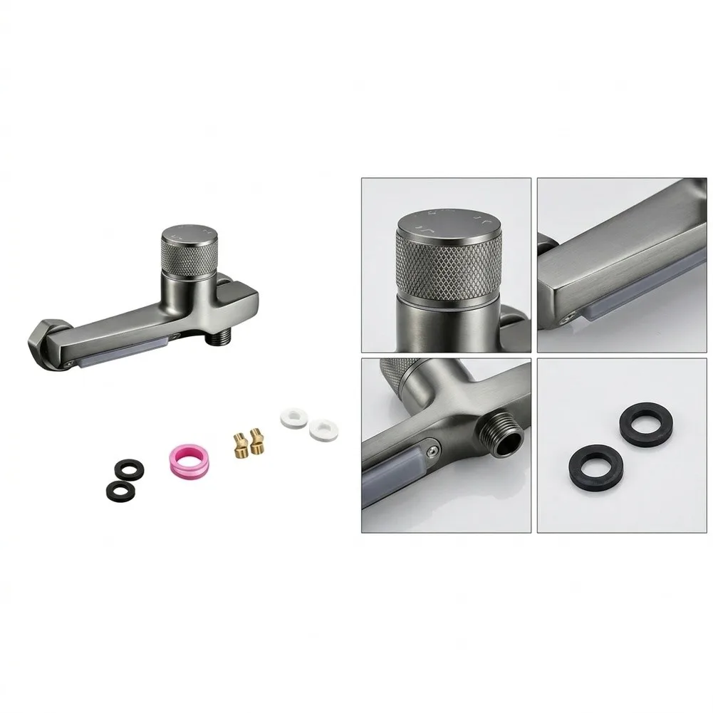 Single Lever Exposed Shower Mixer Valve Bath Shower Hot Cold Water Outlet Control Regulator For Home Bathroom Fixture Hardware