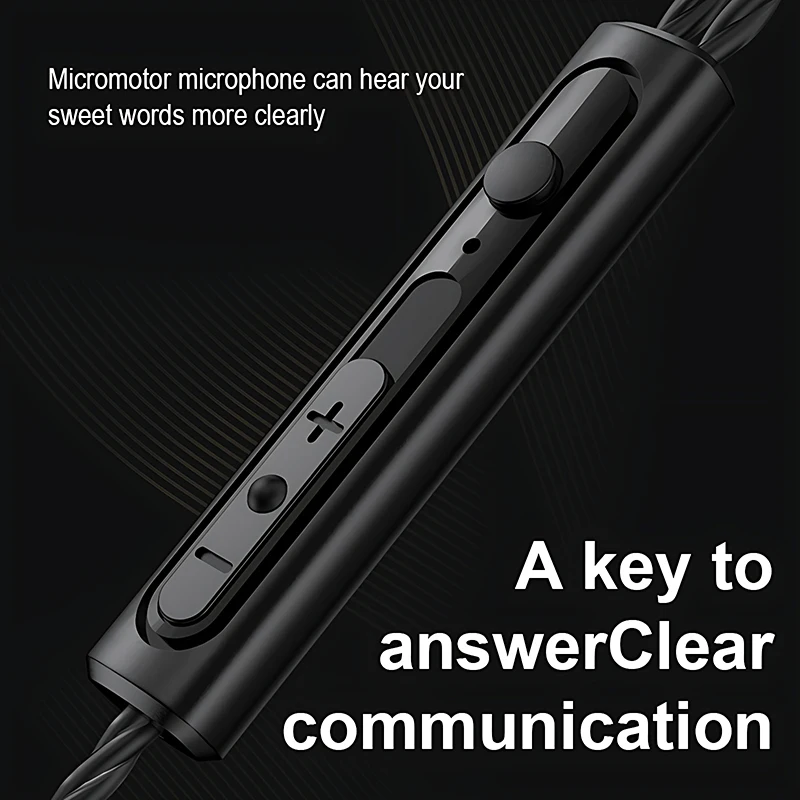 Auriculares con cable de graves pesados HIFI, auriculares intrauditivos AUX de 3,5mm para juegos, auriculares de música dinámicos, auriculares estéreo con cancelación de ruido y micrófono