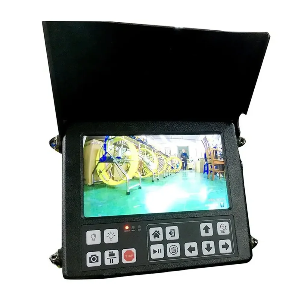 V8-3288PTN-2 Underwater Inspection Camera Machine 100m Length Cable 50mm Camera Head 8Inch Monitor Long Range Well Checker