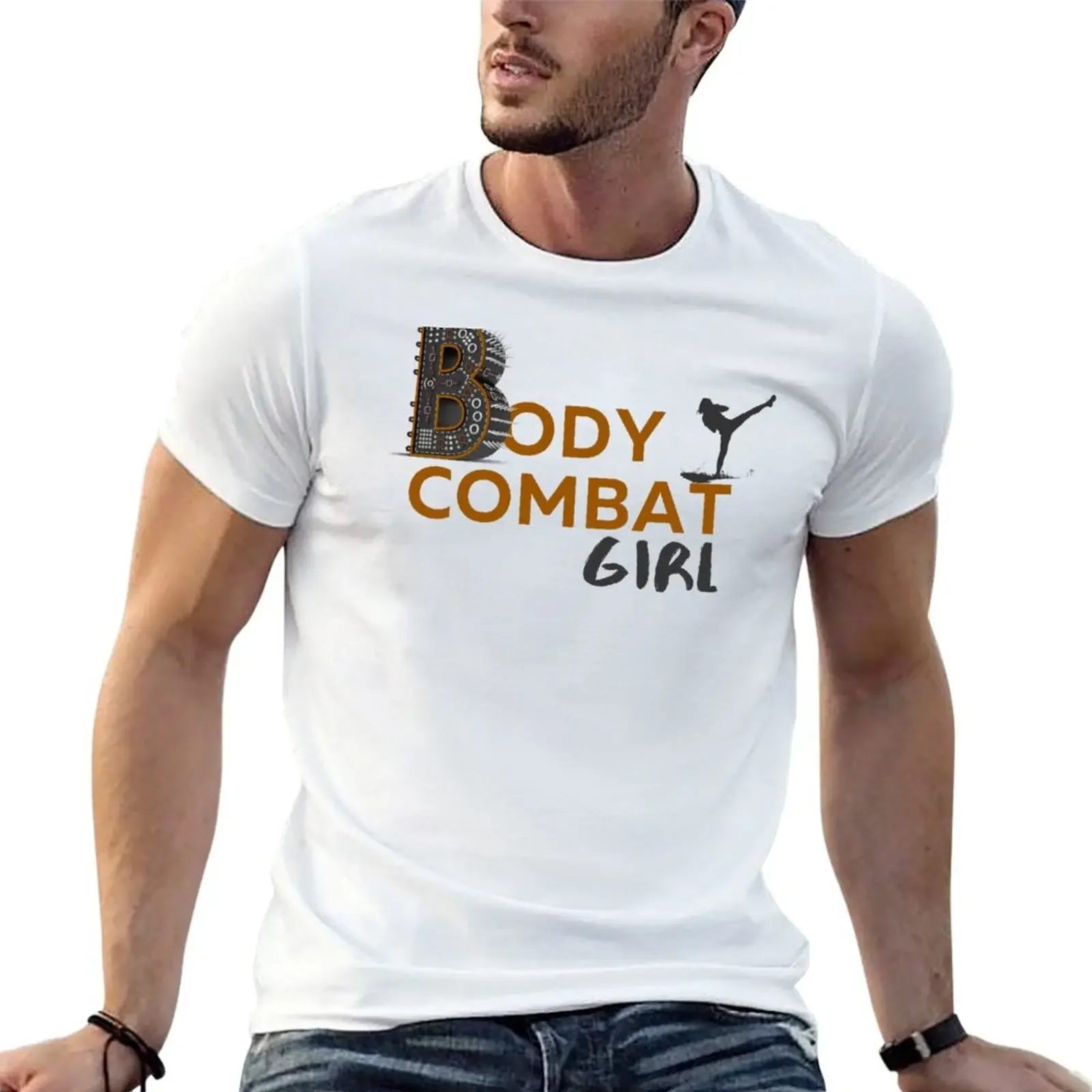 BodyCombat Girl T-shirt korean fashion aesthetic clothes mens champion t shirts