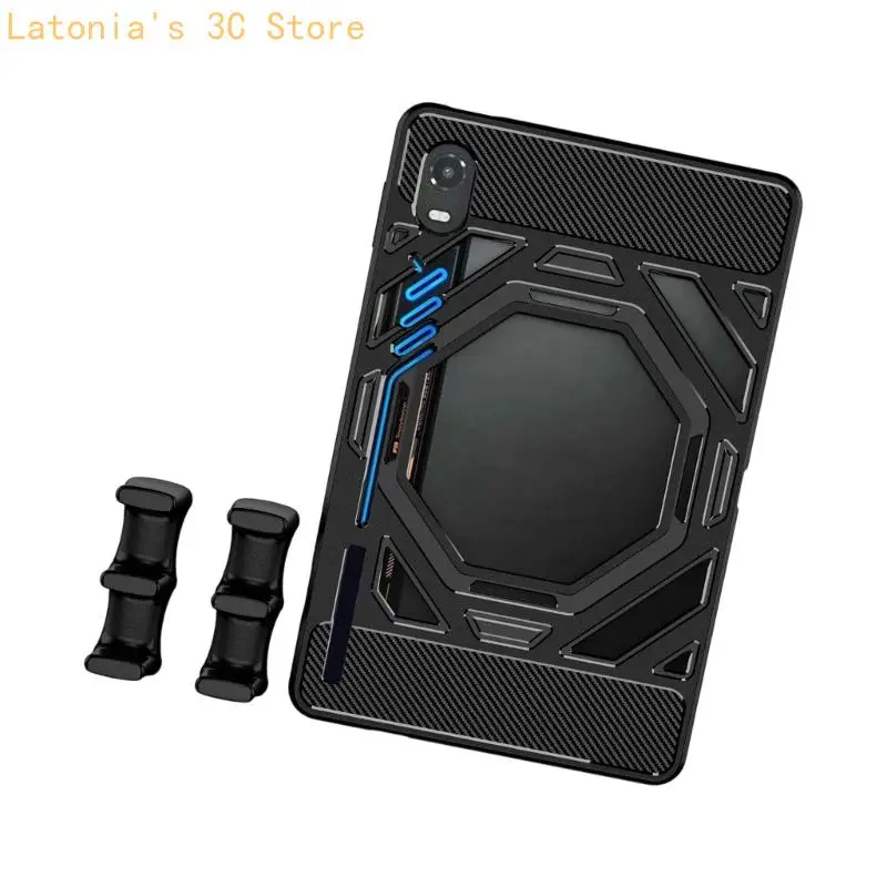 Gaming-Tablet-Hülle mit strukturierten Griffbereichen und Kühlausschnitt X3UB – Detail 7