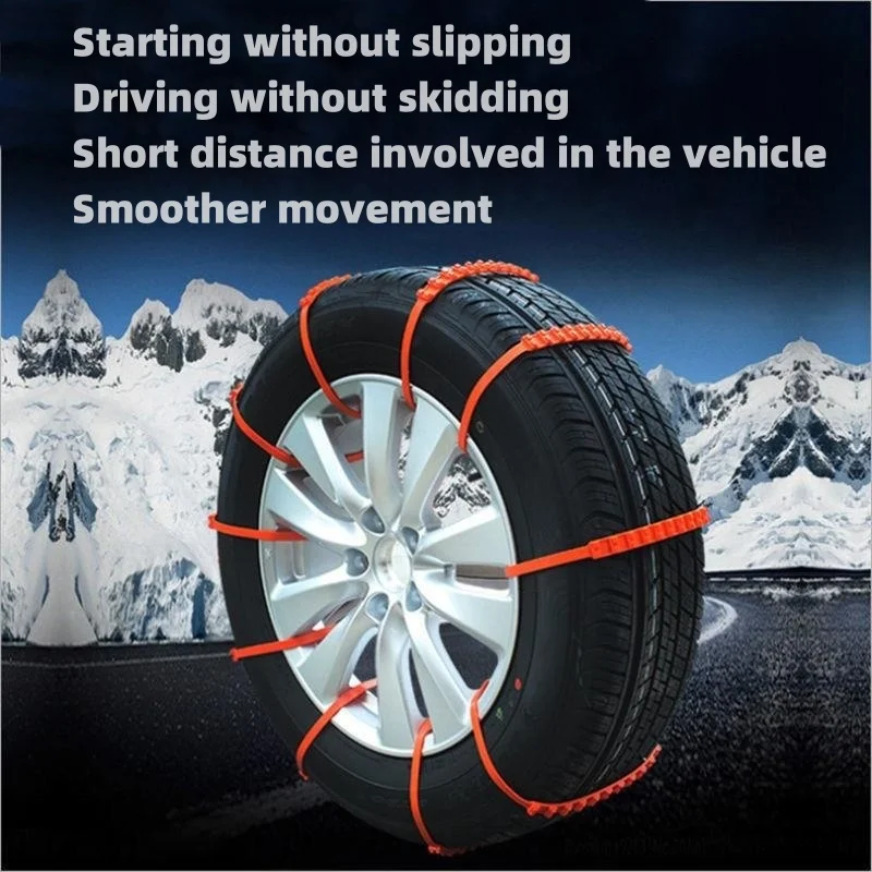 Universal Winter Anti-skid Chain Motorcycle Bicycle Tire Wheel Anti-skid Tie Outdoor Emergency Tire Snow Chains Accessories