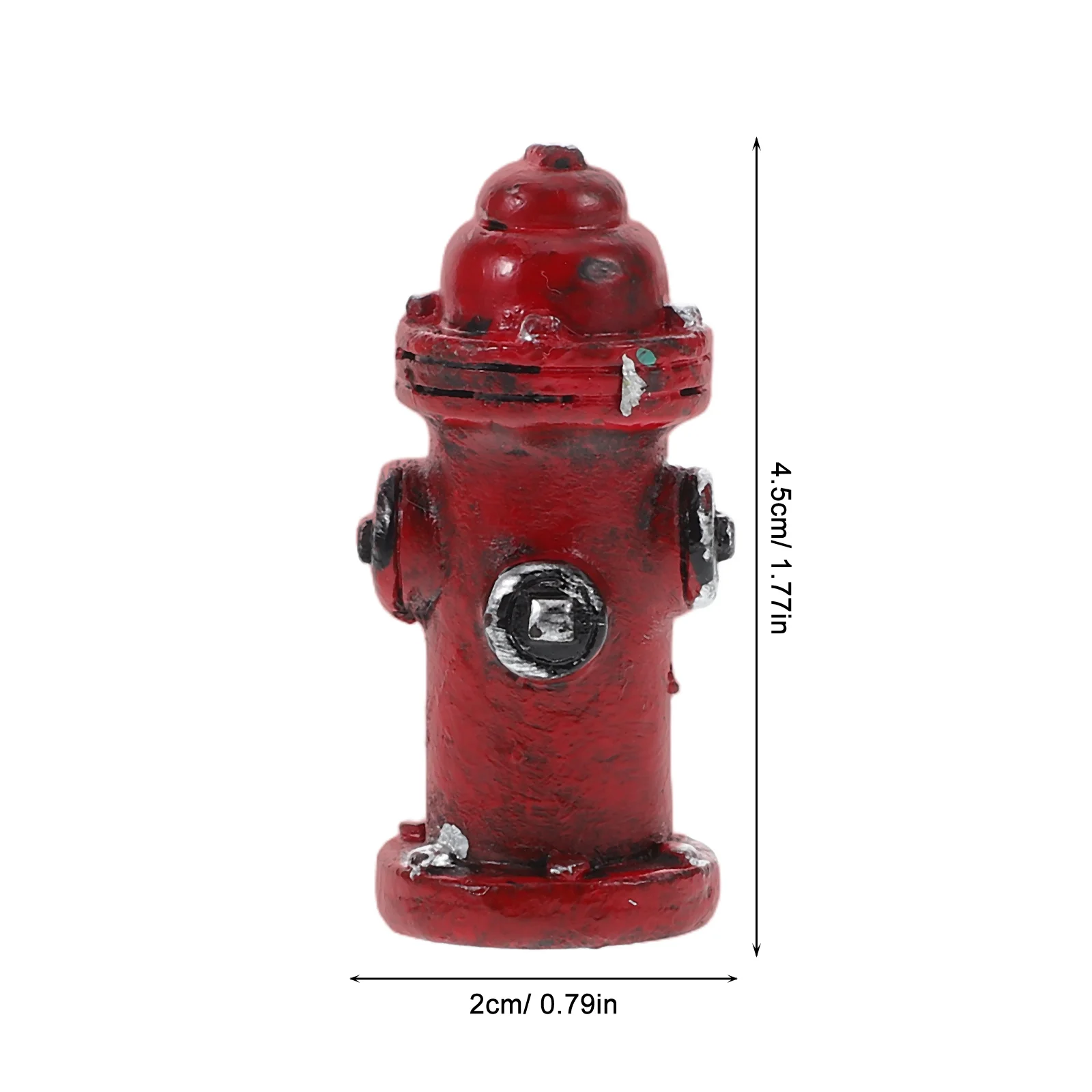 2 Pcs Home Decor Firefighting Accessory Cake Hydrant for Micro Landscape