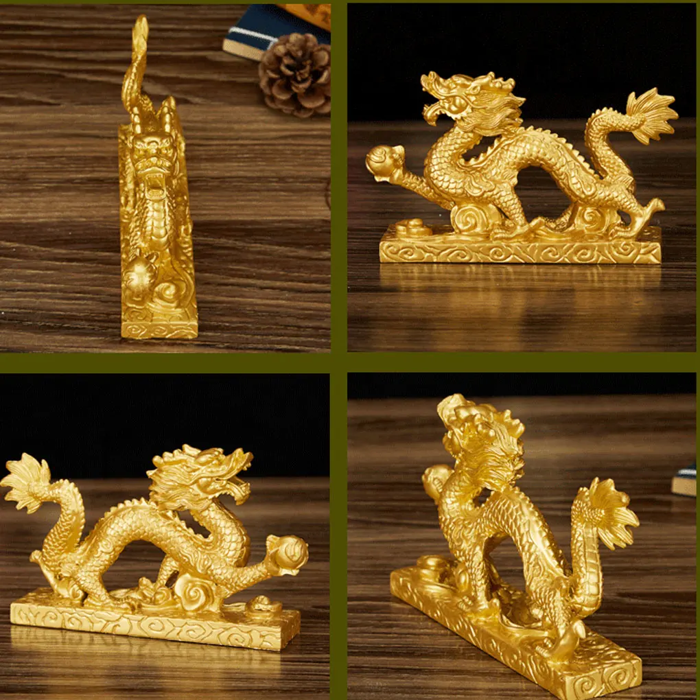 Dragon Resin Decoration Lifelike Adorable Ornament Exquisite Christmas