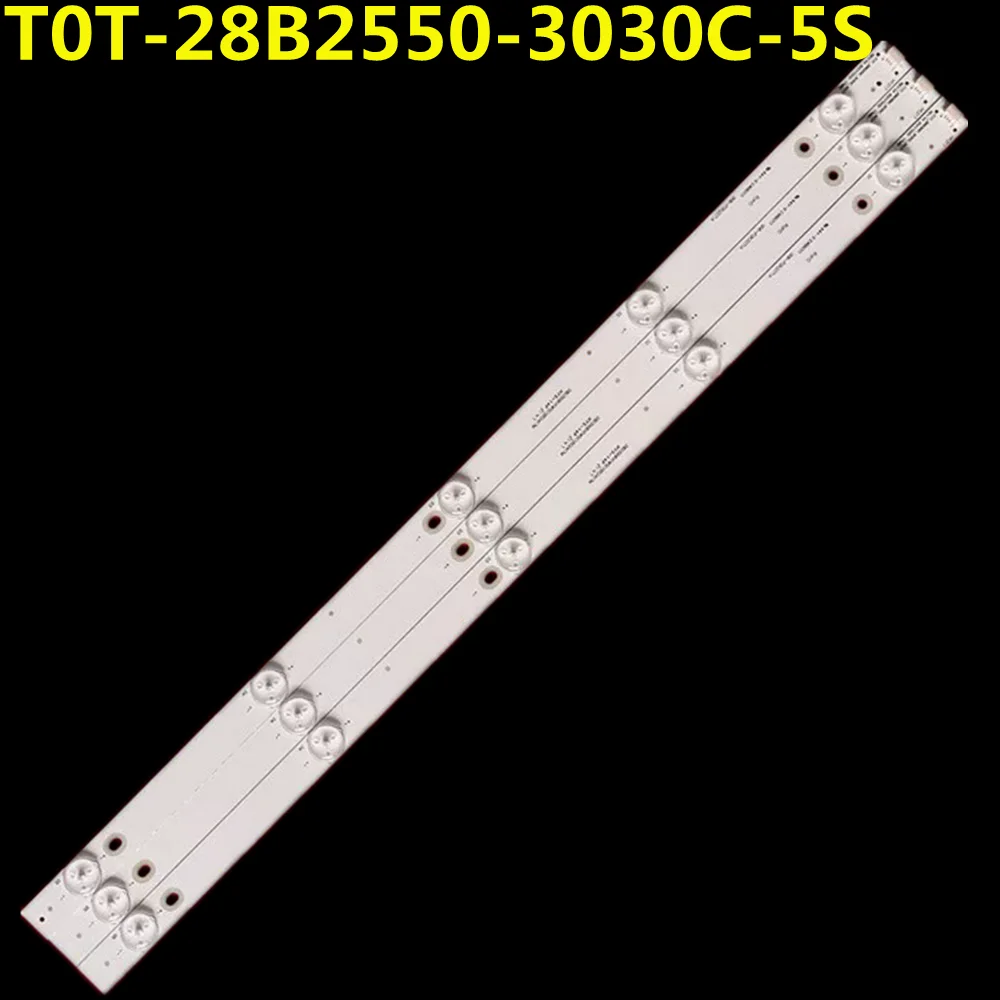 15PCS LED Backlight Strip For H28V9900 H28VPP00 4C-LB280T-YH2 4C-LB280T-YH1 T0T-28B2550-3030C-5S1P 006-P2K2071A