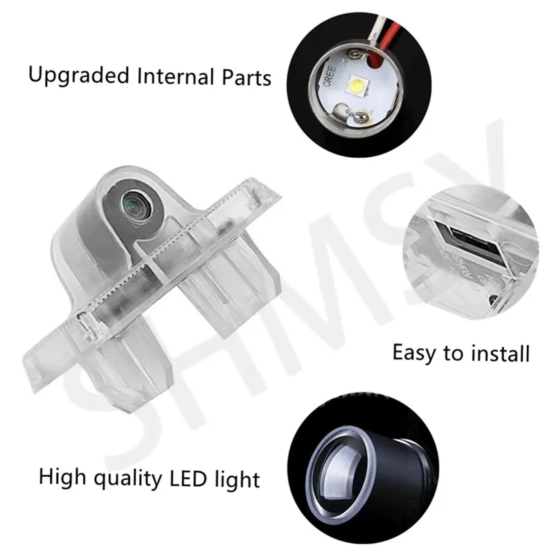 2X Car LED Door Projector Shadow Ghost Lights Courtesy Lamp Accessories For Nissan Murano Z50 Z51 2002 2003 2004 2005 2006-2015