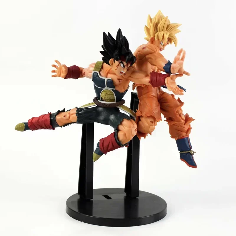 Dragon Ball Anime Figure Father And Son Shock Wave Son Goku Son Gohan Action Figure Goku Burdock Figurine Model Toy Children Toy