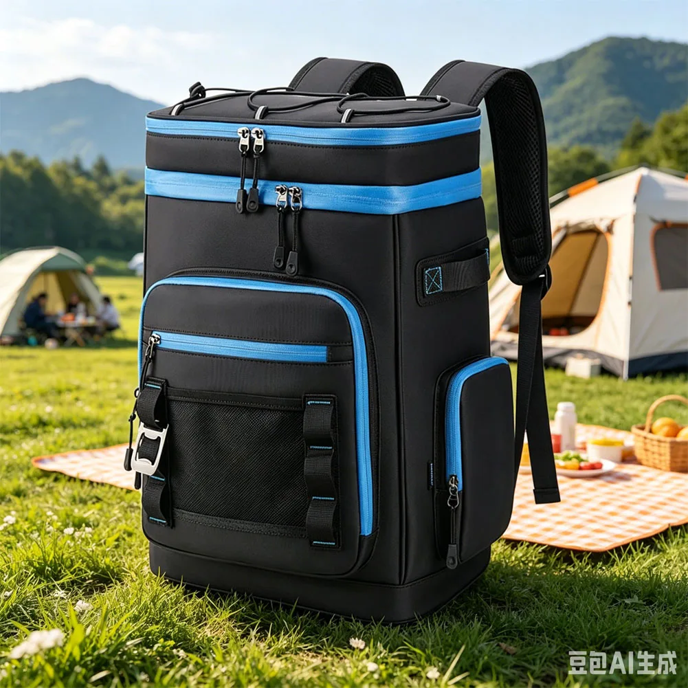 

Camping Backpack 31×20×45cm 30L Oxford Cloth Large Capacity Insulated Refrigerated Ice Boxes For Outdoor Picnic Accessories