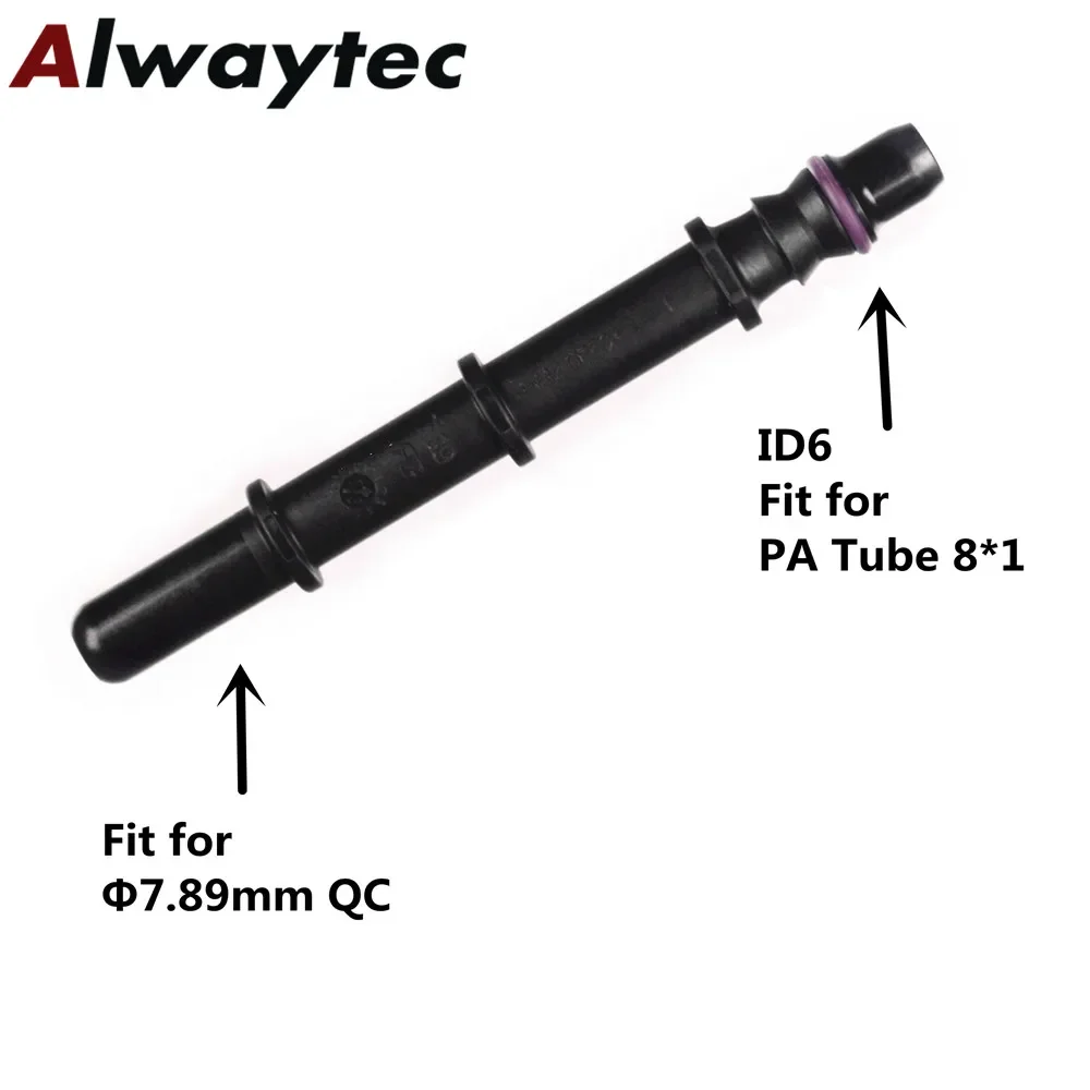 Promotion 7.89mm Male Fuel Hose Adapter,Plastic Push-Fit Fuel Pipe Connector,male end piece