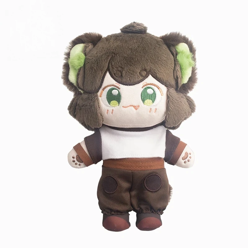 ตุ๊กตาผ้าลูอว์ เสี่ยวเฮย (แมวดำ) ขนาด 20 ซม. ชุดบาริสต้า พร้อมโครงกระดูกที่สามารถปรับท่าทางได้ และเสื้อผ้าที่เปลี่ยนได้ ตุ๊กตาผ้าฝ้ายสะสม