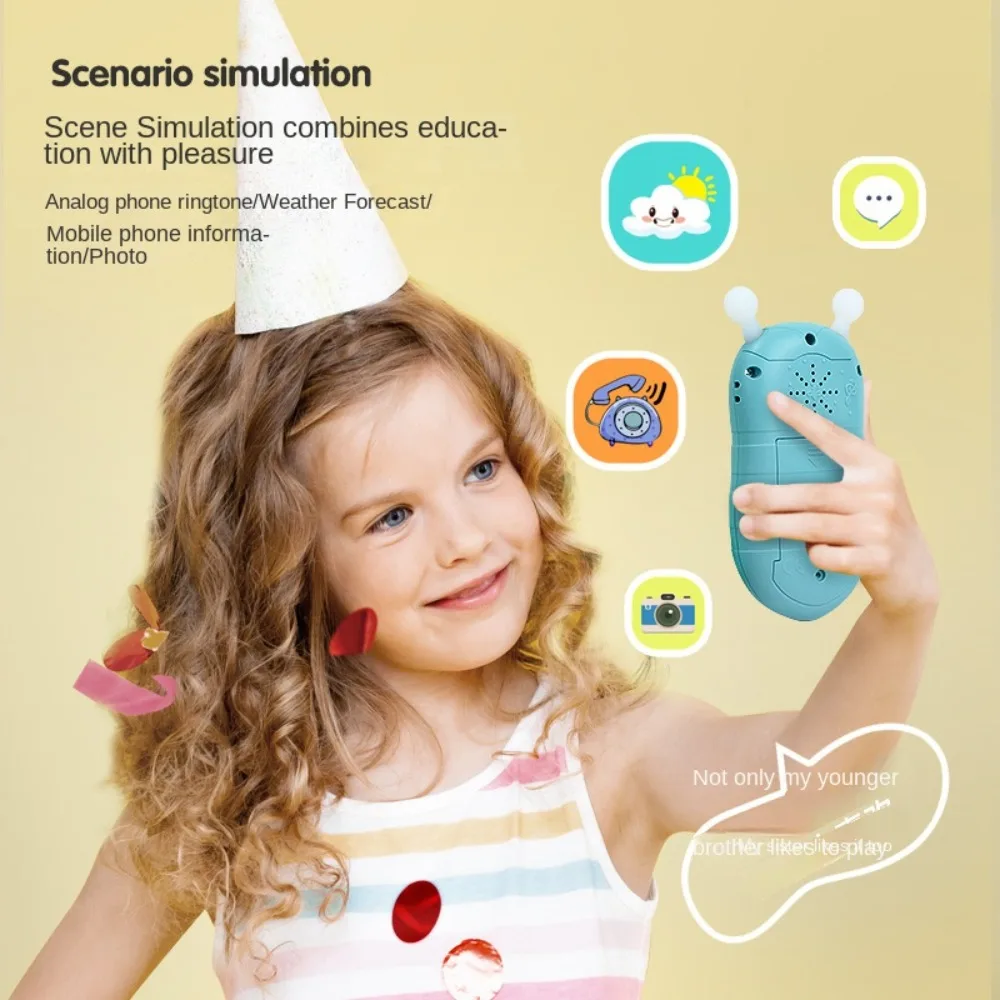 Simulation Telefon Elektronische Baby Handy Spielzeug Elektronische Stimme Spielzeug Telefone Musical Spielzeug Beißring Musik