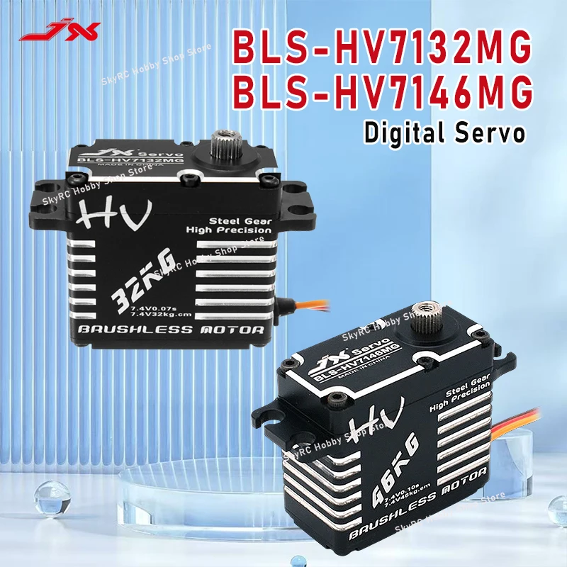 

JX BLS-HV7146MG/32MG Digital Servo-46KG/32KG Torque, Waterproof, Brushless, Full CNC Steel Gear, for RC Cars, Trucks & Crawlers