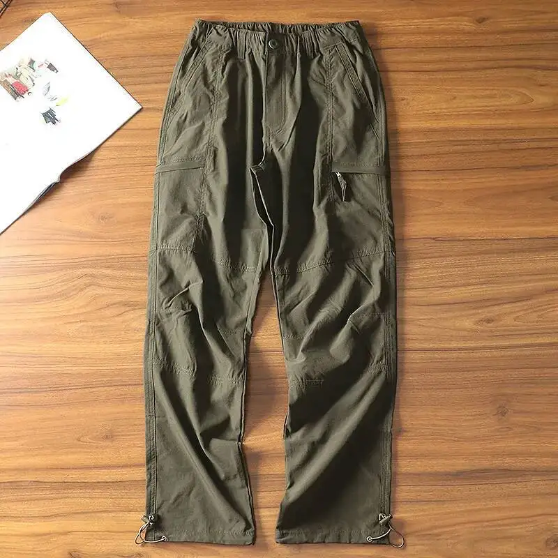 

Men S Work Cargo Straight Casual Sports Trousers Summer Quick Drying Thin Breathable Outdoor Fishing Hiking Climbing Pants