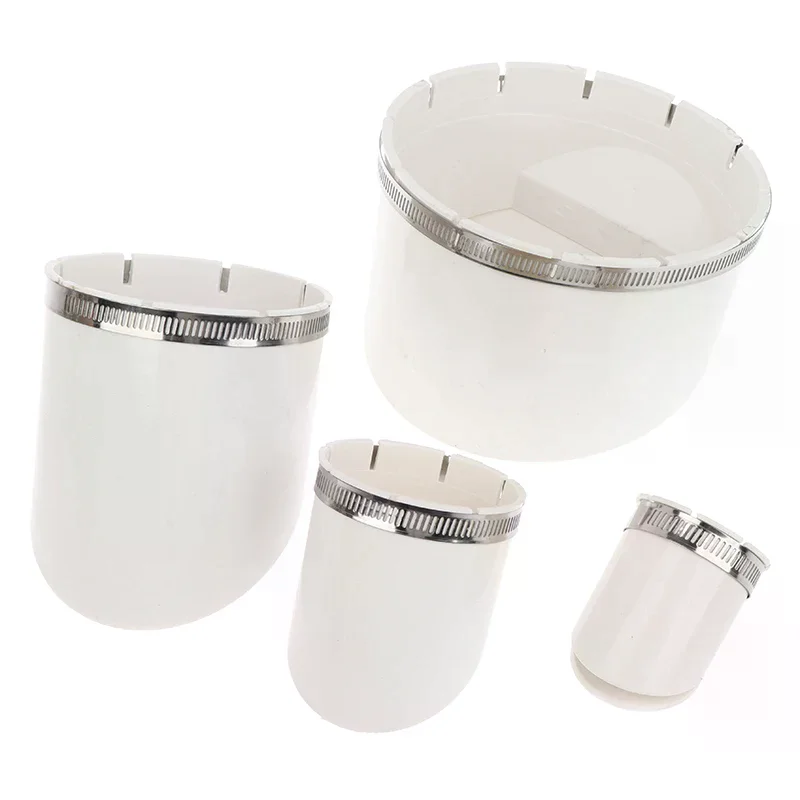 50-160 مللي متر أنبوب صرف مصارف أرضية الأبيض مصفاة التوصيل مع المشبك بولي كلوريد الفينيل مكافحة ارتجاعي مكافحة رائحة صمام المجاري الشعر تصفية #5