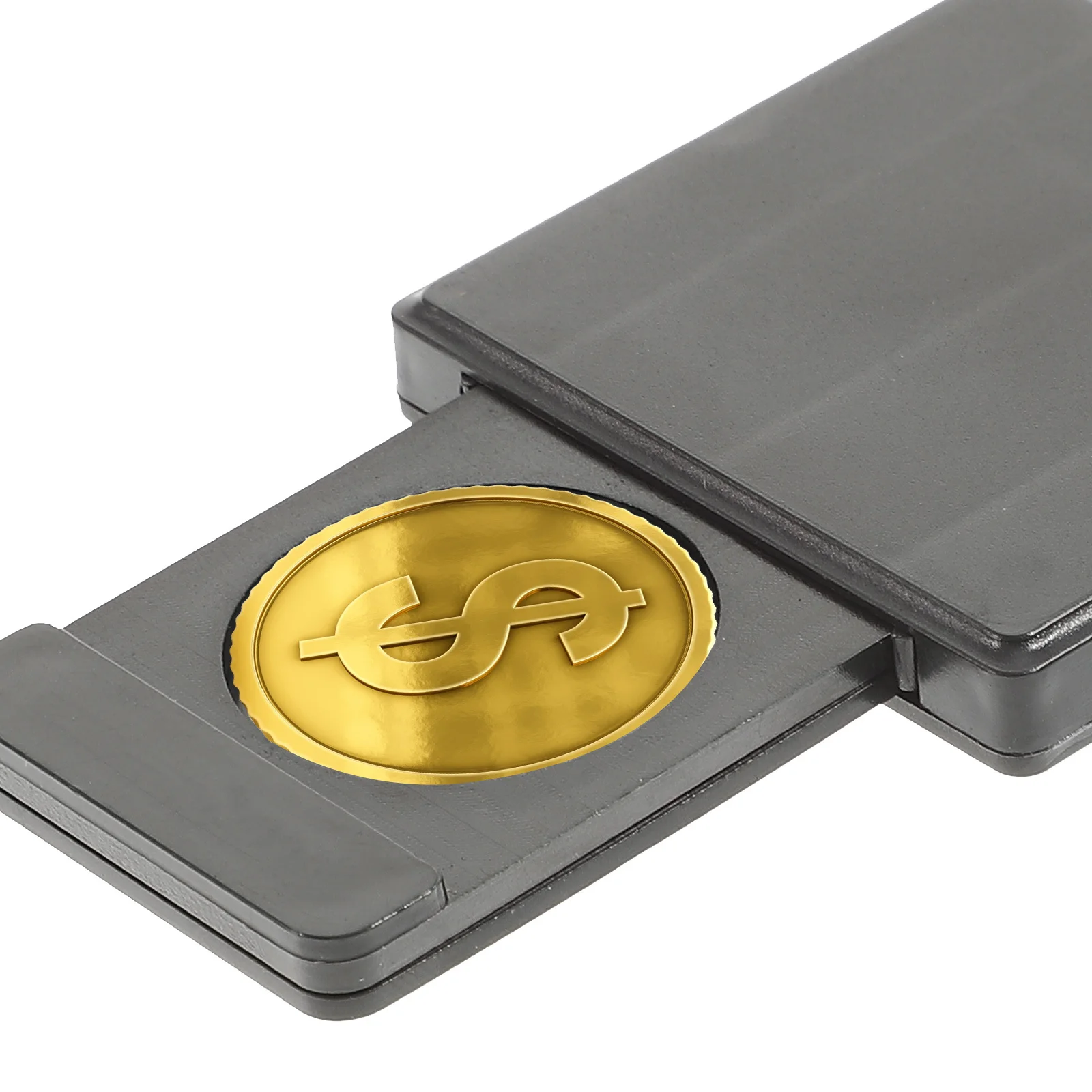 

Premium Induction Coin Box Trick Prop Black Fun Interactive Gadget for Party Stage Performance Repeatable Illusion Tool