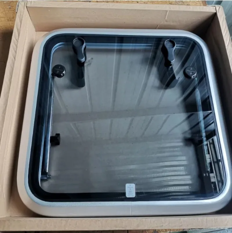 Custom Tempered Glass Marine Hatch Window Waterproof Skylight for Boat Yacht RV Deck Emergency Escape
