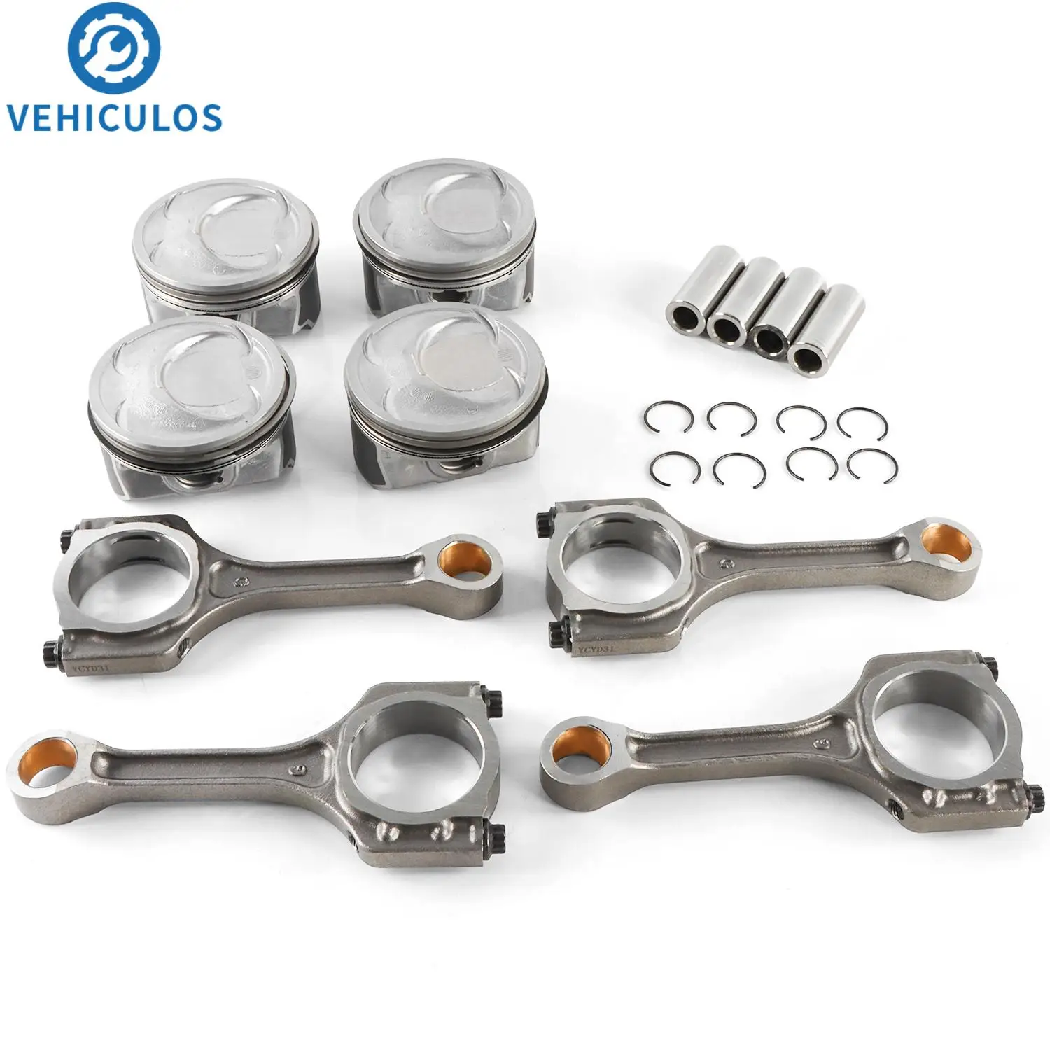 

Поршень шатуна двигателя с комплектом колец 23040-25200 23510-2GGA0 для KIA OPTIMA SORENTO для HYUNDAI SONATA Kia 2011-2013