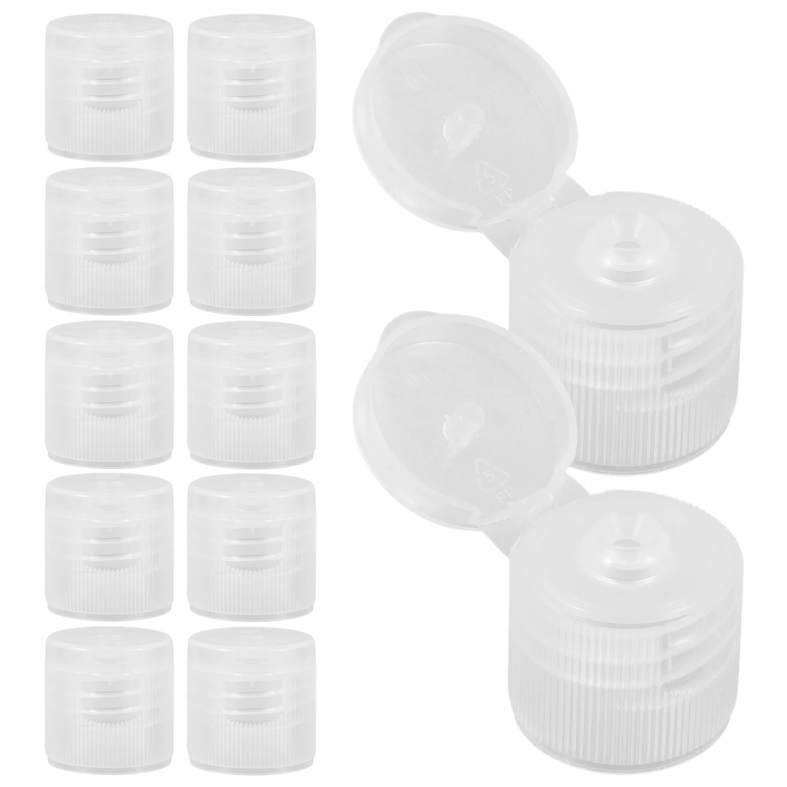 

30pcs Plastic Bottle Caps Self-closing Toothpaste Lids Travel Covers Screw- Bathroom Accessories Kitchen Bar