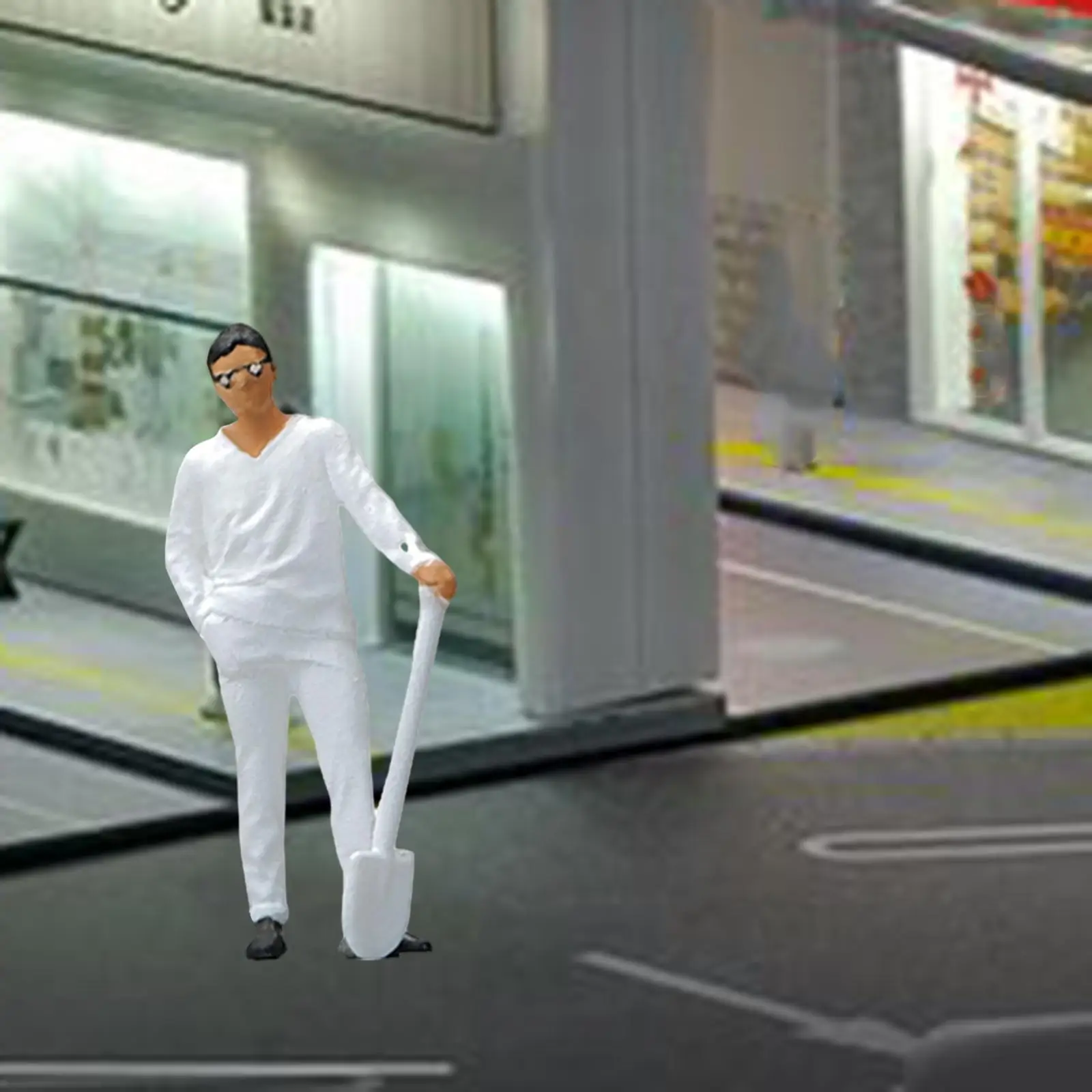 Figuras de Pessoas em Miniatura 1:64, Homem Bonito Pintado à Mão, Pessoas Pequenas para Cenário em Miniatura, Layout de Trem em Miniatura, Diorama