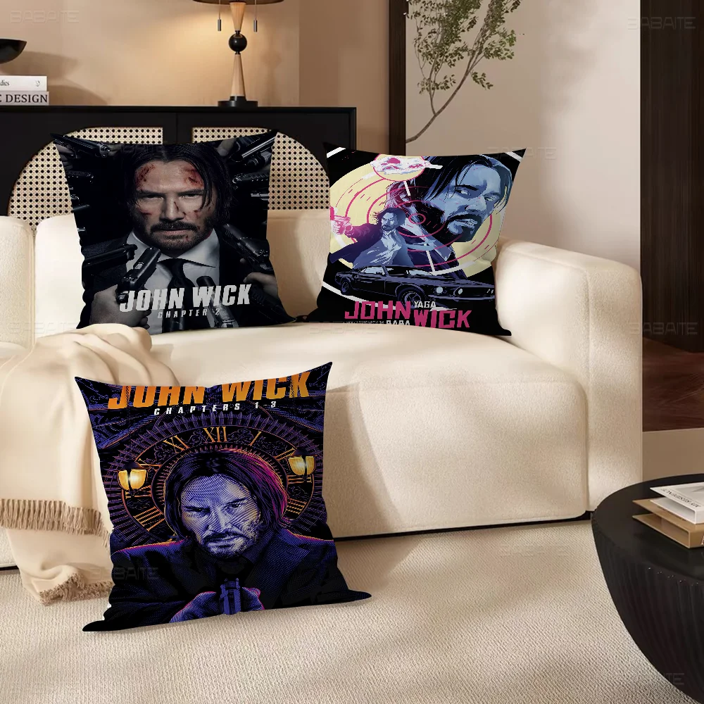 

Movie J-john Wick Chapter Maple Design Cushion Cover Happy Autumn Harvest Decor Holiday Decorati Pillow Cover