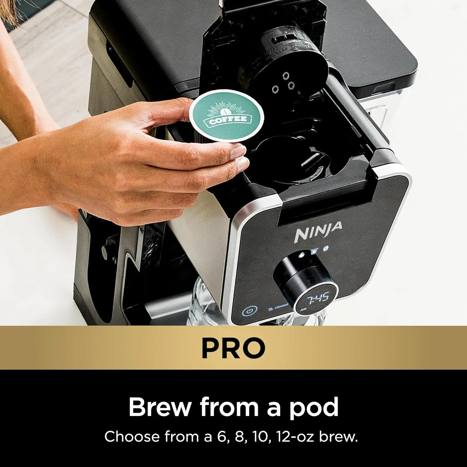 ماكينة صنع القهوة بالتنقيط مع مجموعة كوب K، نظام القهوة المتخصص DualBrew Pro، ماكينة القهوة المتوافقة مع كبسولات K-Cup، 12 كوبًا