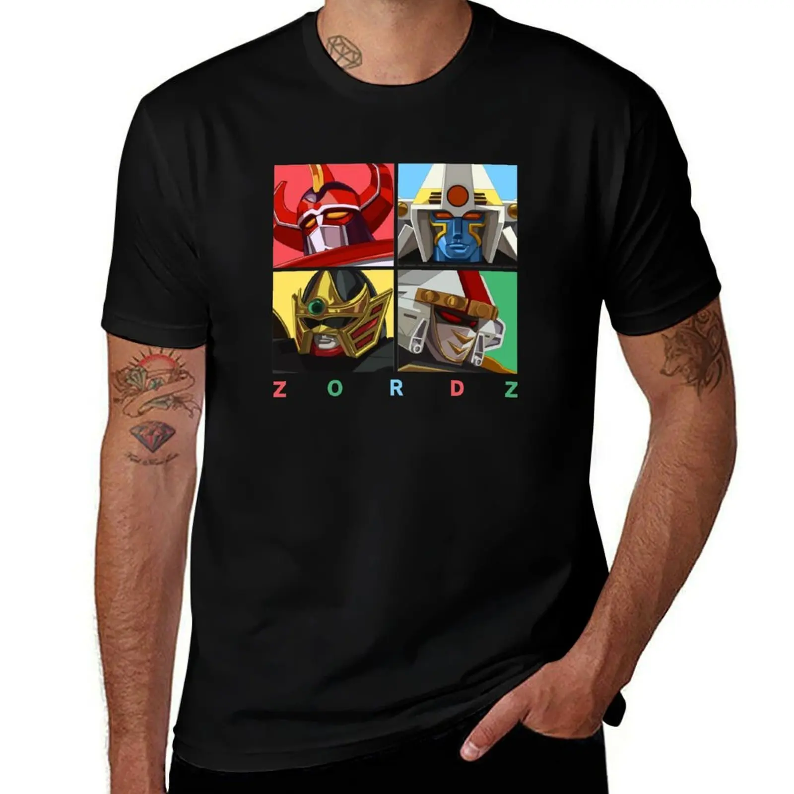 

90s Zords T-Shirt man t shirt summer t shirt man cotton T-Shirt