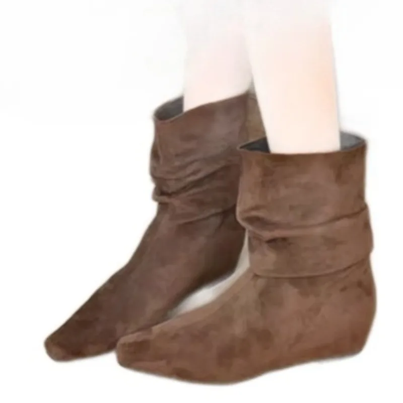 Short Boots for Women Flats Shoes Fashion Suede Casual Comfortable Shoes 2025 Winter New Trends Ankle Boots Designer Zapatillas