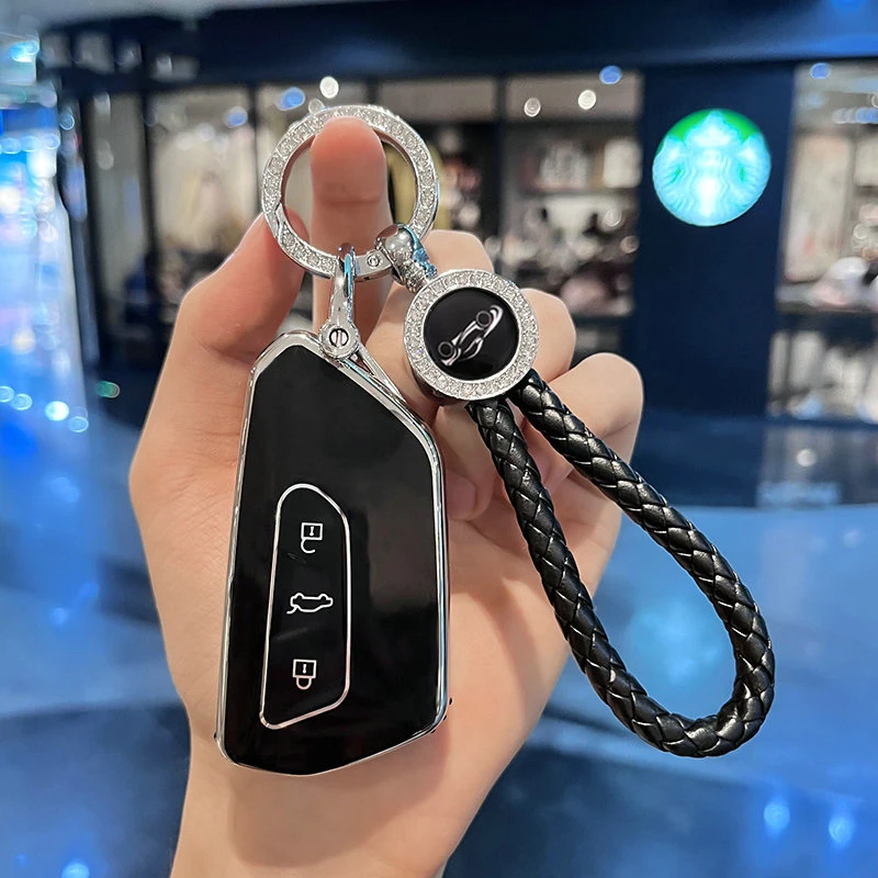 غطاء مفتاح سيارة من البولي يورثان الحراري لفولكس فاجن ، غطاء لفولكس فاجن جولف 8 ، MK8 ، ID.3 ، ID.4 ، كوبرا ، سكودا اوكتافيا A8 ، مقعد ليون MK4 ، 10000 ، Formentor Tarraco #5