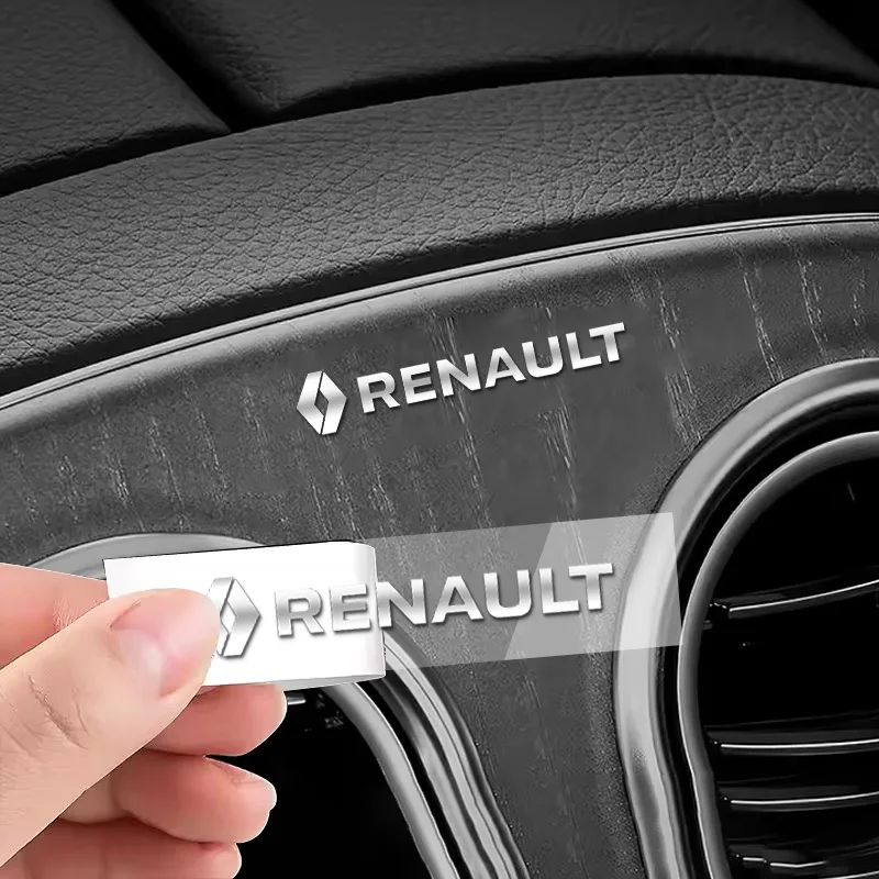 ملصقات إبداعية معدنية للسيارة ملصق ديكور مقاوم للماء لرينو داسيا ذات المناظر الطبيعية الخلابة لوغونا توينغو رمز فلونس اسبيس كليو ملحق