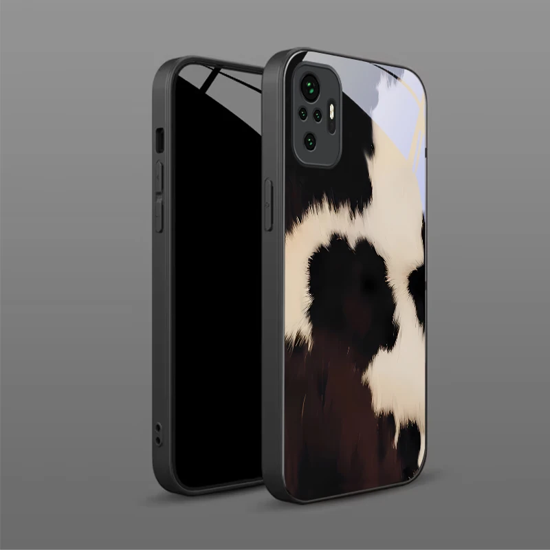 Dark‑Hued Panda Brush Art Black Glass Phone Case For Redmi Note 8 9 9S 12S 10 Pro 11 12 13 Pro 14 Pro K60 13C 14C 3 12 13 Cover