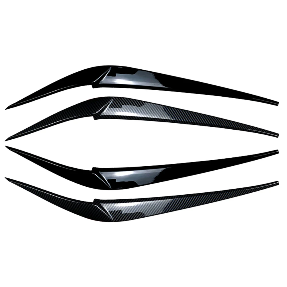 2Pcs/Pair Car Headlight Eyebrow Eyelid Cover Decoration Trim For BMW X3 X4 G01 G02 2018 2019 2020 2021 ABS Plastic