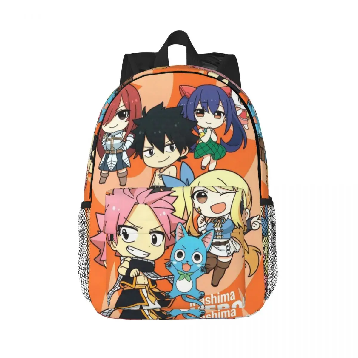 

Рюкзак Happy Fairy Tail, Лидер продаж, рюкзак большой емкости, сумка для книг для мальчиков и девочек, сумки на плечо для мужчин, женщин, детей, школьная сумка