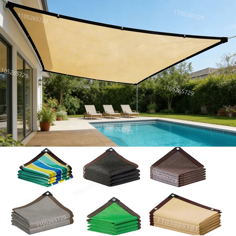 Multi Colored Garden Shade Net, Terrace Shade Net, Camping Shade Net, UV Protection, HDPE Sunscreen Cloth