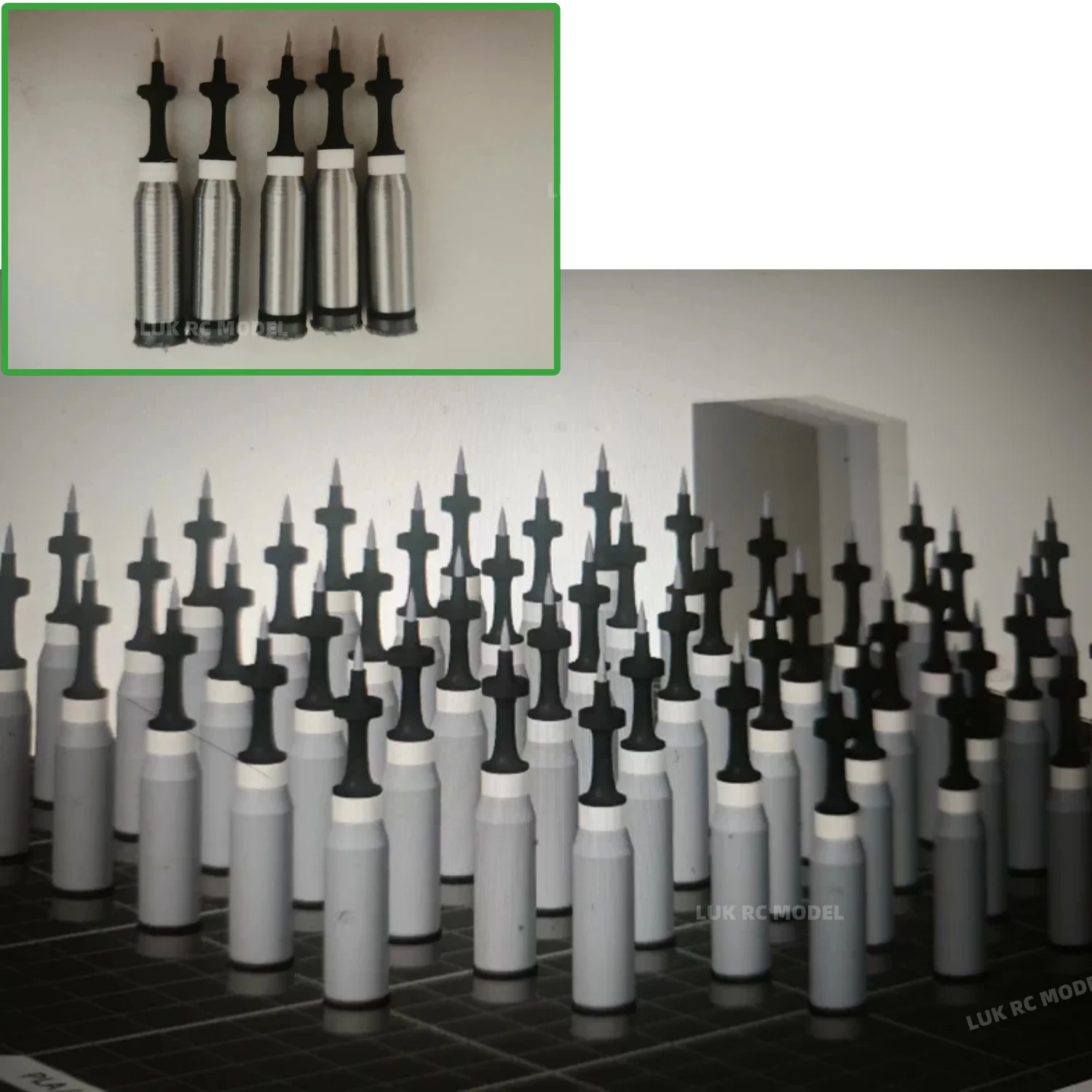 Un Pezzo Modello Proiettile M829A4 Assemblato E Verniciato, Ornamento Statico Per RC 1/16 HL M1A2 Mato Tongde, Giocattolo Fai-Da-Te-image