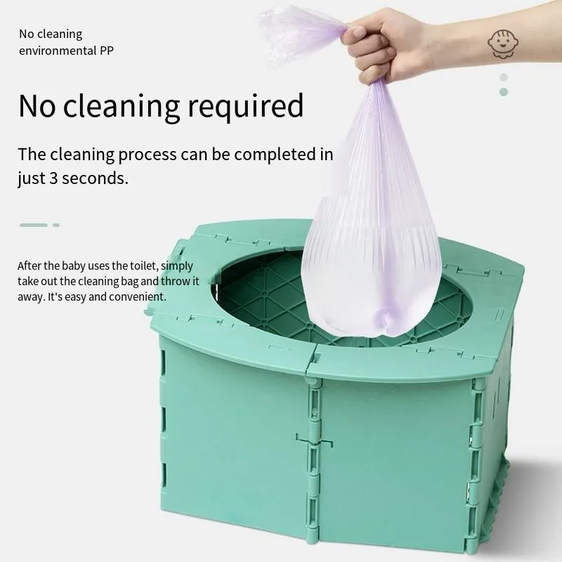 نونية سفر قابلة للطي للأطفال، مقعد مرحاض أطفال محمول للتدريب على نونية التخييم في السيارة الخارجية