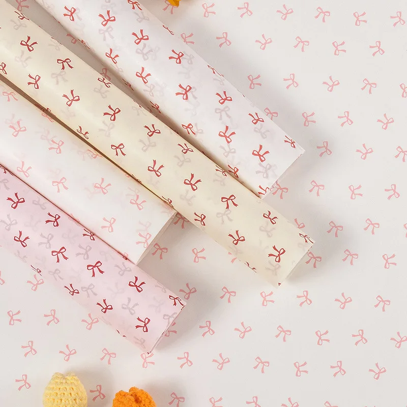 Snow Paper Pear Gift Wrapping Paper Premium Sense Packaging Material Lined Bow Sydney Paper For Christmas Holiday Gift Box
