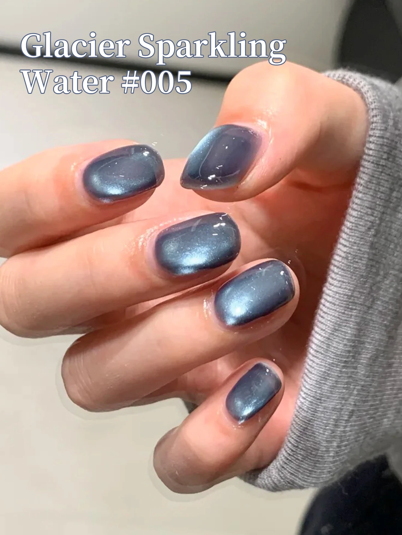 XEIJAYI 1Pc 15ML Blue Green Cat Eye Gel Nail Polish,Glitter Magnetic Nail Art Varnish, UV/LED Lamp Needed, For Women Home Salon