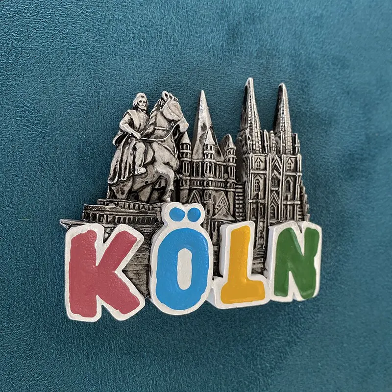 Germany Travel souvenirs Home decor Items Collection Arts and Crafts Gifts Cologne Cathedral 3D stereo refrigerator magnet