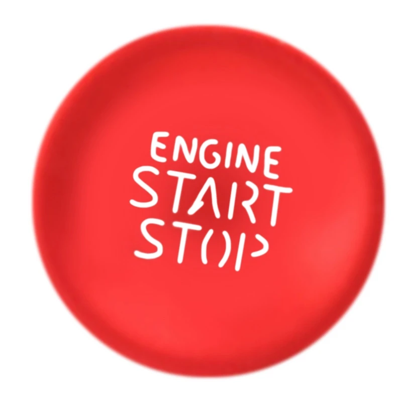 Car Engine Start-Stop Button Sticker One-Key Start Button Trim Sticker for Hyundai Tucson Elantra 2021 2022 Red